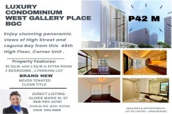 Luxury Condominium, West Gallery Place BGC